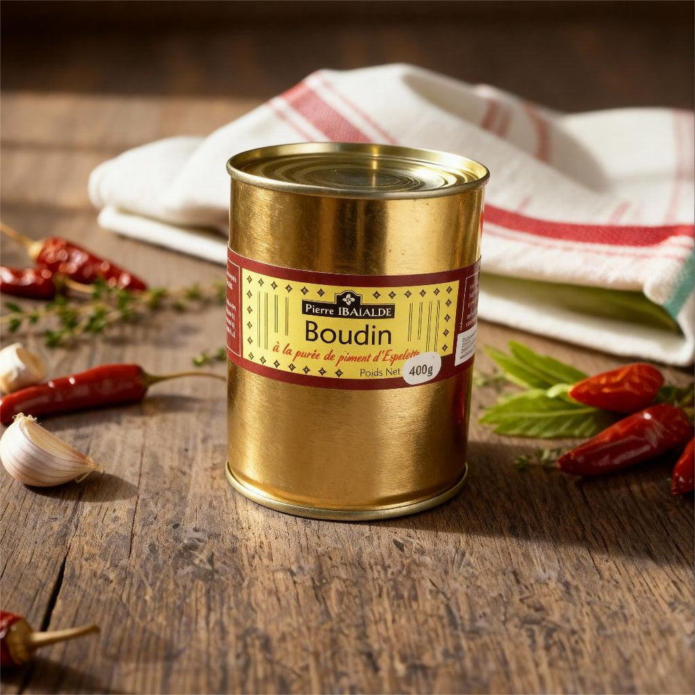 Boudin basque artisanal au piment d’Espelette – spécialité du Pays Basque signée Pierre Ibaialde