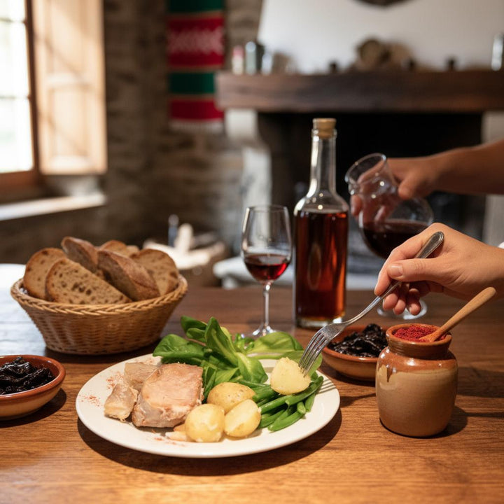 Confit de porc basque artisanal en bocal – spécialité du Pays Basque préparée par Pierre Ibaialde à Bayonne