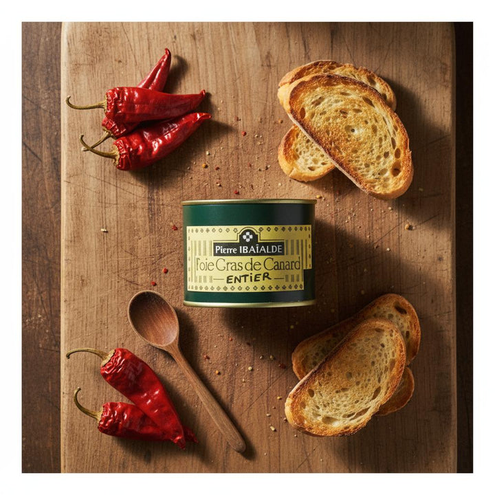 Foie gras de canard entier nature artisanal – Pierre Ibaialde, producteur basque de foie gras traditionnel à Bayonne