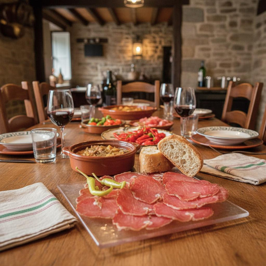 Lomo basque tranché sous vide 150 g minimum – charcuterie artisanale préparée par Pierre Ibaialde à Bayonne