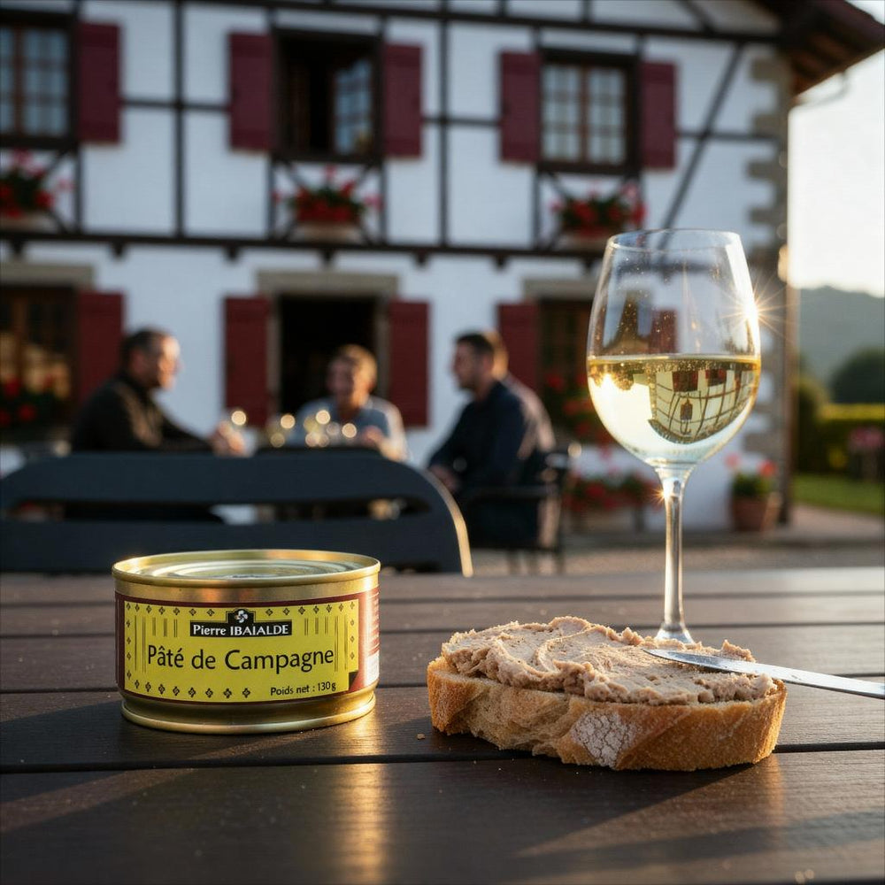 Pâté de campagne basque artisanal recette fermière – spécialité traditionnelle du Pays Basque signée Pierre Ibaialde à Bayonne