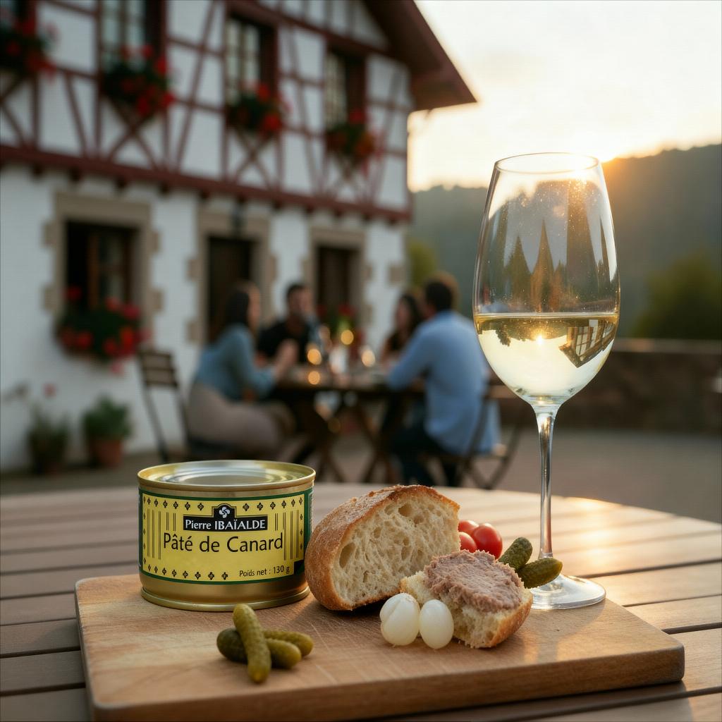 Pâté de canard basque artisanal – recette traditionnelle du Pays Basque signée Pierre Ibaialde à Bayonne