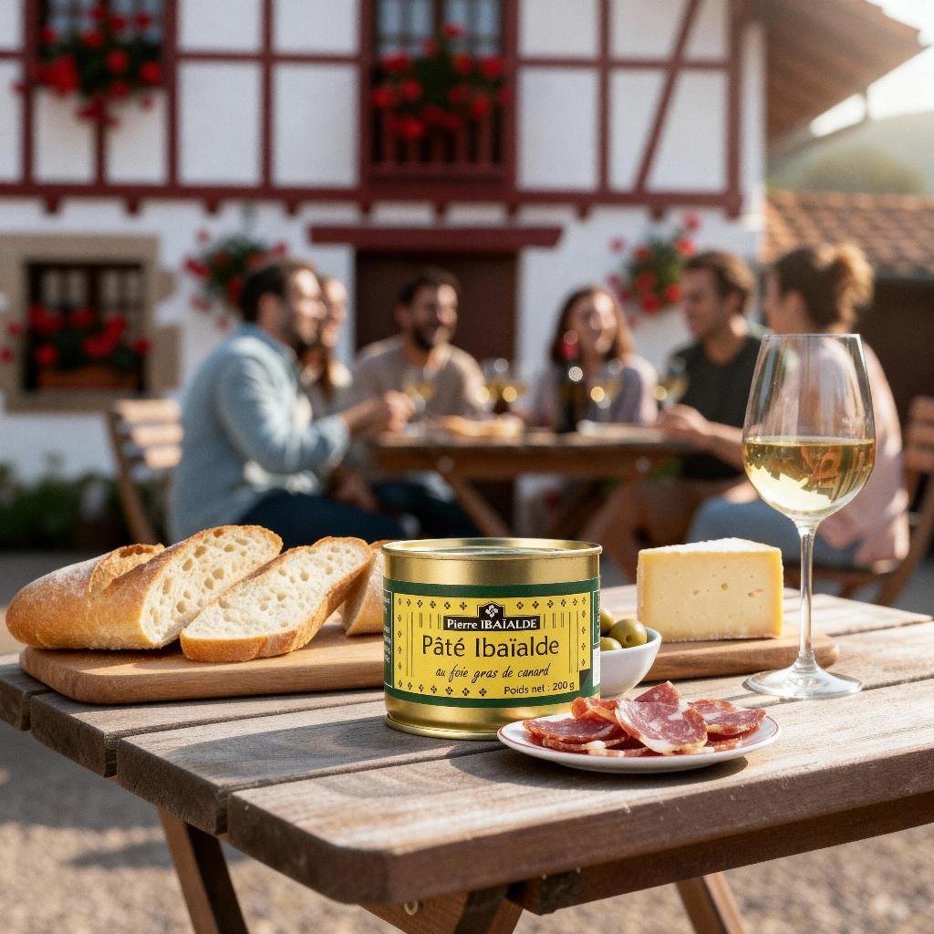 Pâté Ibaïalde au foie gras de canard – spécialité basque artisanale préparée par Pierre Ibaialde à Bayonne