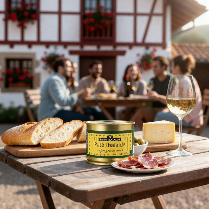 Pâté Ibaïalde au foie gras de canard – spécialité basque artisanale préparée par Pierre Ibaialde à Bayonne