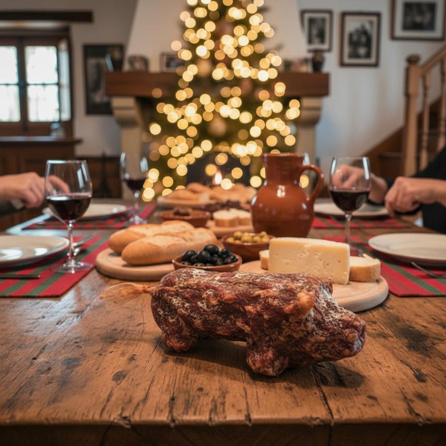 Txerri Ttikia le Cochisson 480 g – saucisson basque artisanal préparé par Pierre Ibaialde à Bayonne