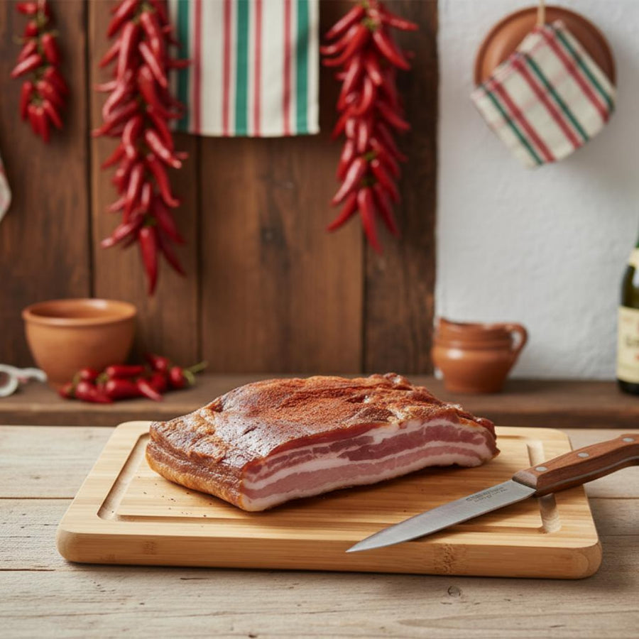 Ventrèche basque 500 g minimum – charcuterie artisanale du Pays Basque préparée par Pierre Ibaialde à Bayonne